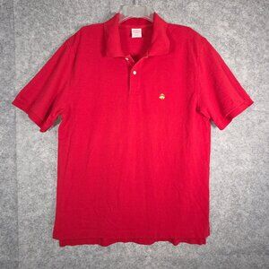Brooks Brothers Men's Polo Shirt Short Sleeve Red Size XL Preppy Classic Supmia